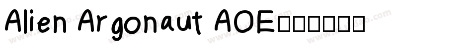 Alien Argonaut AOE字体转换